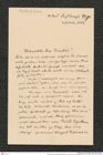 Nachlass Franz Steindachner, Brief von J. Luksch an Franz Steindachner (31.03.1899), Inv.Nr. 319.01, Seite 1